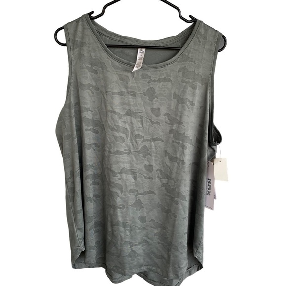 🆕 RBX Activewear Tank Top RBX Breezy Textured Jacquard Plus Size 1X Fitness - Picture 1 of 6
